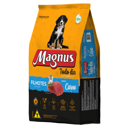 Magnus Premium Todo Dia Filhotes Sabor Carne - 20Kg - Imagem 2
