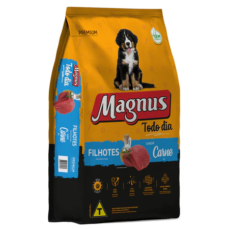 Magnus Premium Todo Dia Filhotes Sabor Carne - 20Kg - Imagem 3